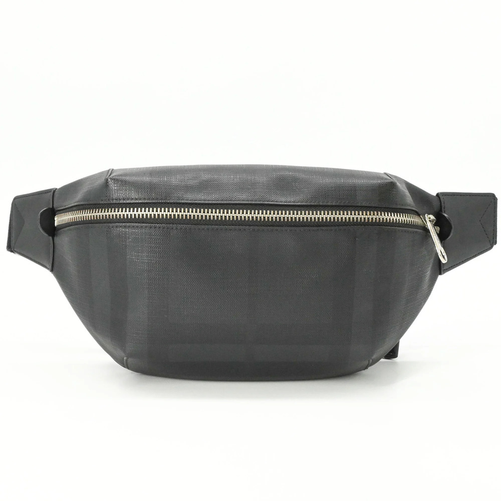 BURBERRY Shoulder/Body Bag, Canvas & Leather, Black, Men's